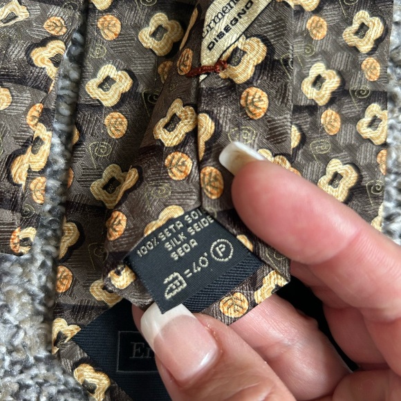 Ermenegildo Zegna 100% silk vintage tie - Picture 4 of 4